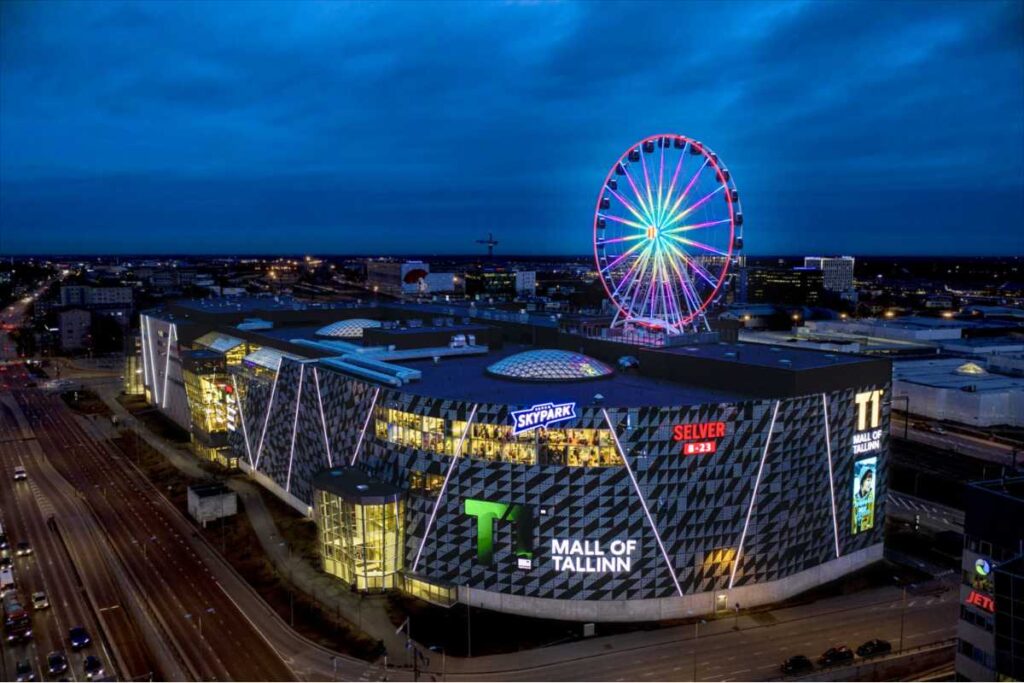 shopping mall of T1 of Tallinn Estonia