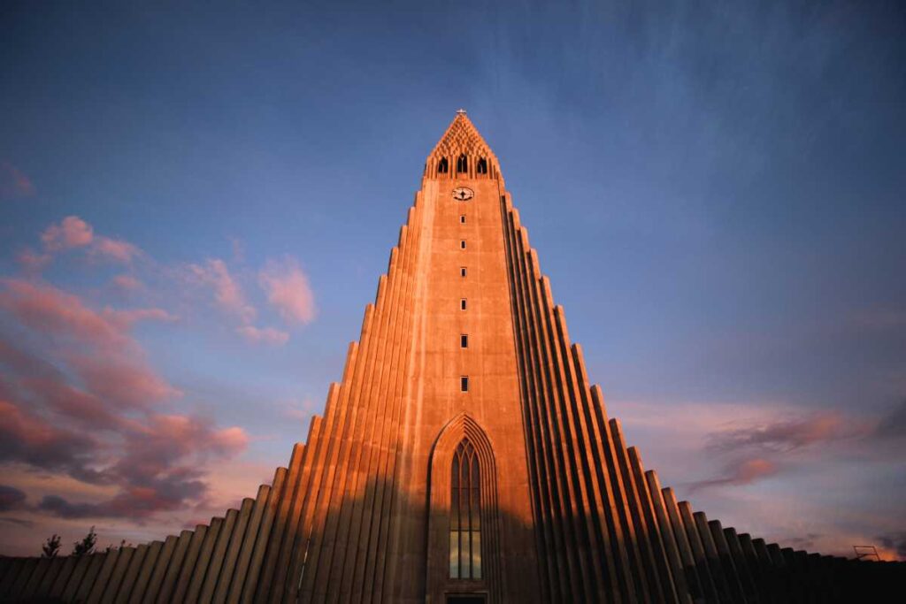 Hallgrímskirkja church Reykjavik Iceland