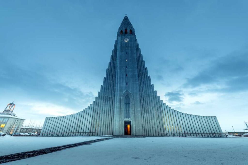 Hallgrímskirkja church Reykjavik Iceland