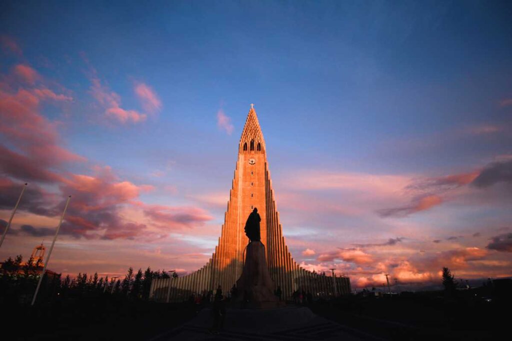 Hallgrímskirkja church Reykjavik Iceland