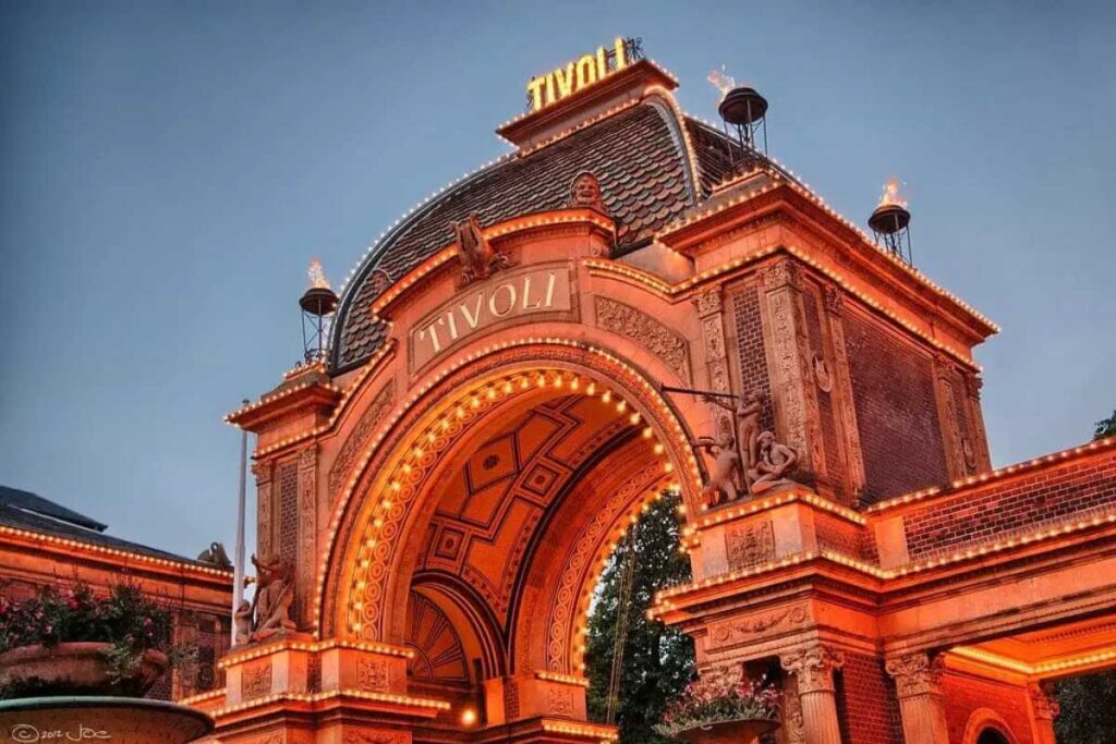 Tivoli Gardens Copenhagen Denmark Entrance