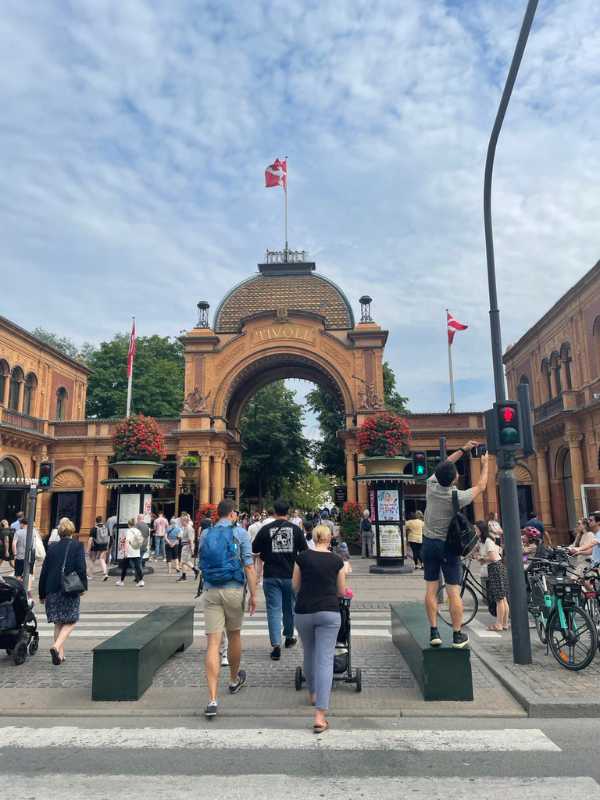 Tivoli Gardens Copenhagen Denmark Entrance