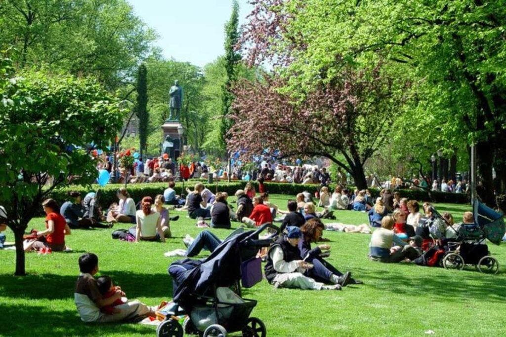 Esplanadi Park Helsinki Finland